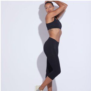 Pact Organic Cotton Cropped Leggings Black